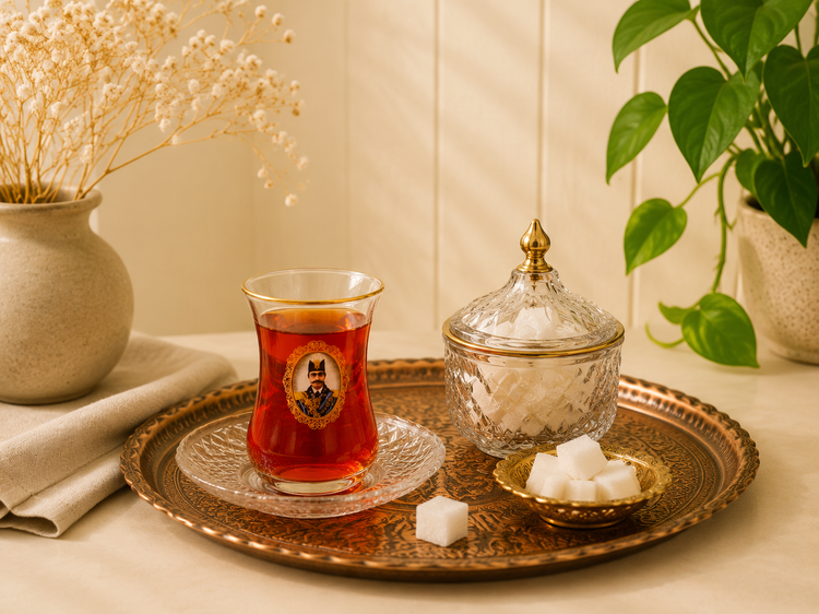 فنجان کمر باریک شاه عباسی