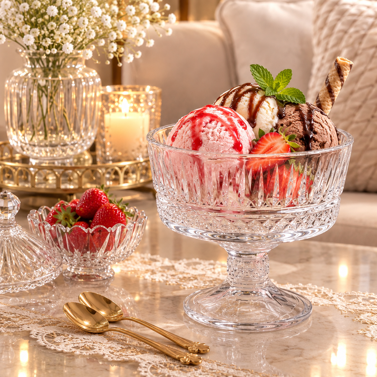بستنی خوری اسلو کادویی  6 عددی