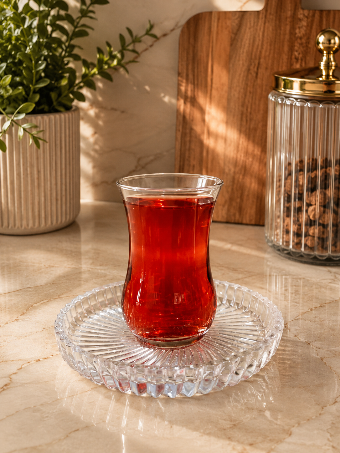 استکان گلجام پارالل بلور کاوه